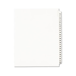 Avery 01333 Avery-Style Legal Side Tab Divider, Title: 76-100, Letter, White, 1 Set by AVERY-DENNISON