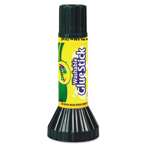 Washable Glue Stick, .88 oz, Stick, 12/Pack by BINNEY & SMITH / CRAYOLA