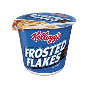 Breakfast Cereal, Frosted Flakes, Single-Serve 2.1oz Cup, 6/Box by KELLOGG'S