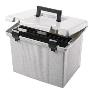 Cardinal Brands, Inc 41747 Portafile File Storage Box, Letter, Plastic, 13 7/8 x 14 x 11 1/8, Granite by ESSELTE PENDAFLEX CORP.