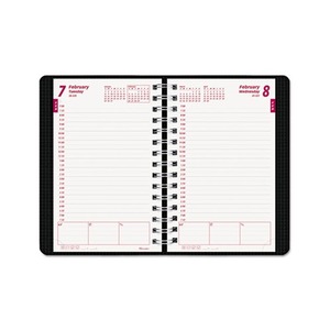 REDIFORM OFFICE PRODUCTS CB634V.BLK DuraFlex Daily Planner, 5 x 8, Black, 2016 by REDIFORM OFFICE PRODUCTS