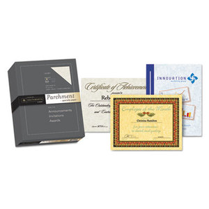 Southworth Company, Agawam, MA 984C Parchment Specialty Paper, Ivory, 24 lbs., 8-1/2 x 11, 500/Box by SOUTHWORTH CO.