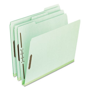 Cardinal Brands, Inc 17178 Pressboard Folders, 2 Fasteners, 1" Expansion, 1/3 Cut, Letter, Green, 25/Box by ESSELTE PENDAFLEX CORP.