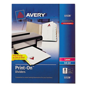 Avery 11528 Customizable Print-On Dividers, 8-Tab, Letter by AVERY-DENNISON