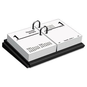 AT-A-GLANCE E19-00 Desk Calendar Base, Black, 3" x 3 3/4" by AT-A-GLANCE