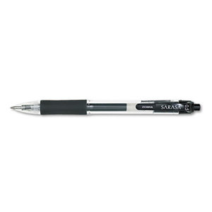 Sarasa Retractable Gel Pen, Black Ink, Fine, Dozen by ZEBRA PEN CORP.