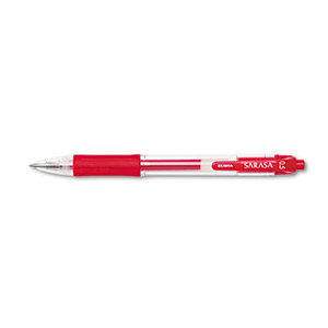 ZEBRA PEN CORPORATION 46730 Sarasa Retractable Gel Pen, Red Ink, Fine, Dozen by ZEBRA PEN CORP.