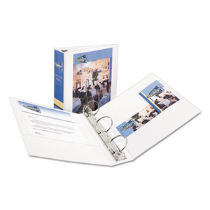 Avery 05741 Economy View Binder w/Round Rings, 11 x 8 1/2, 3" Cap, White by AVERY-DENNISON