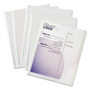 C-Line Products, Inc 32457 Report Covers with Binding Bars, Economy Vinyl, Clear, 8 1/2 x 11, 50/BX by C-LINE PRODUCTS, INC