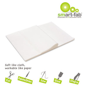 Smart-Fab 23809124510 Smart Fab Disposable Fabric, 9 x 12 Sheets, White, 45 per pack by SMART-FAB INC