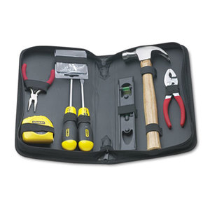 General Repair Tool Kit in Water-Resistant Black Zippered Case by STANLEY BOSTITCH