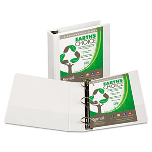 SAMSILL CORPORATION 16967 Earth's Choice Heavy-Duty Biodegradable D-Ring View Binder, 2" Cap, White by SAMSILL CORPORATION