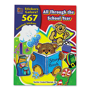 Sticker Book, All Through the School Year, 567/Pack by TEACHER CREATED RESOURCES