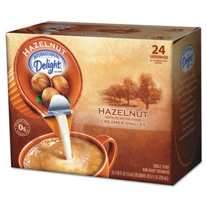 Coffee Creamer, Hazelnut, .44 oz Liquid, 24/Box by DEAN FOODS