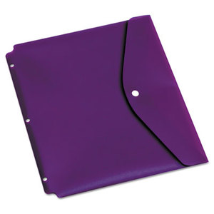 Dual Pocket Snap Envelope, 11 x 8 1/2, Assorted, 5/Pack by CARDINAL BRANDS INC.