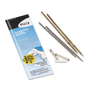 PM Company, LLC 5073 Refill for Preventa, MMF Kable & Sentry Counter Pens, Medium Pt, Black, 2/Pack by PM COMPANY