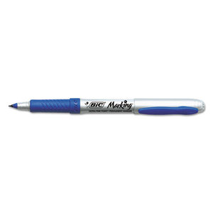 BIC GPMU11 BLU Marking Ultra-Fine Tip Permanent Marker, Deep Sea Blue, Dozen by BIC CORP.