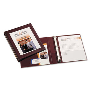 Avery 68029 Framed View Heavy-Duty Binder w/Locking 1-Touch EZD Rings, 1" Cap, Maroon by AVERY-DENNISON