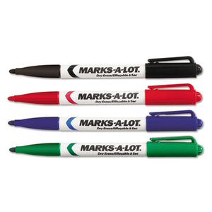 Avery 24459 Pen Style Dry Erase Markers, Bullet Tip, Assorted, 4/Set by AVERY-DENNISON