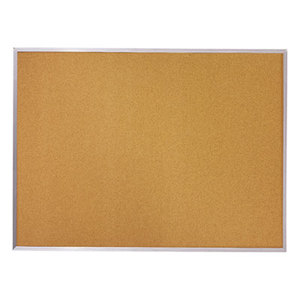 MeadWestvaco S733 Cork Bulletin Board, 36 x 24, Silver Aluminum Frame by MEAD PRODUCTS