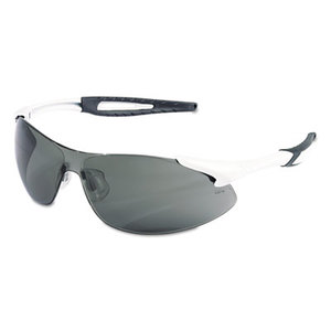 MCR Safety IA132AF Inertia Safety Glasses, White Frame, Gray Anti-Fog Lens, One Size by MCR SAFETY