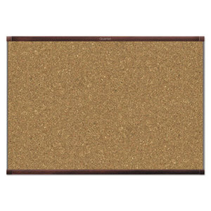 Quartet MC243MP2 Prestige 2 Magnetic Cork Bulletin Board, 36 x 24, Mahogany Frame by QUARTET MFG.