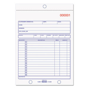 Sales Book, 5 1/2 x 7 7/8, Carbonless Duplicate, 50 Sets/Book by REDIFORM OFFICE PRODUCTS