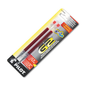 Pilot Corporation 77234 Refill for G2 Gel, Dr. Grip Gel/Ltd, ExecuGel G6, Q7, Extra Fine, Red, 2/Pack by PILOT CORP. OF AMERICA