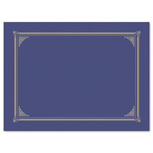 Geographics, LLC 47401 Certificate/Document Cover, 12 1/2 x 9 3/4, Metallic Blue, 6/Pack by GEOGRAPHICS