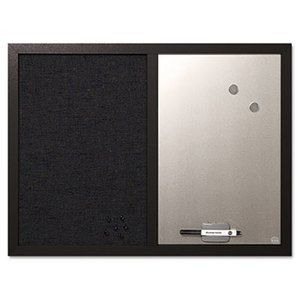 Bi-silque S.A MX04433168 Combo Bulletin Board, Bulletin/Dry Erase, 24X18, Black Frame by BI-SILQUE VISUAL COMMUNICATION PRODUCTS INC