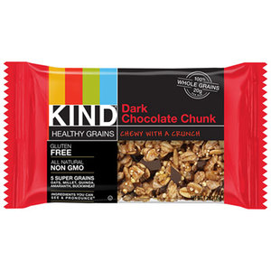 Healthy Grains Bar, Dark Chocolate Chunk, 1.2 oz, 12/Box by KIND LLC