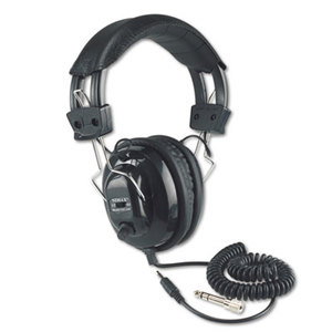 AmpliVox Sound Systems SL1002 Deluxe Stereo Headphones w/Mono Volume Control, Black by AMPLIVOX PORTABLE SOUND SYS.