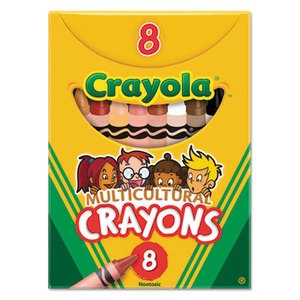 BINNEY & SMITH / CRAYOLA 52008W Multicultural Crayons, 8 Skin Tone Colors/Box by BINNEY & SMITH / CRAYOLA