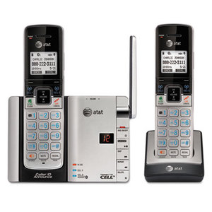 TL92273 Handset Connect to Cell Answering System, Black/Silver, 2 Handsets by VTECH COMMUNICATIONS