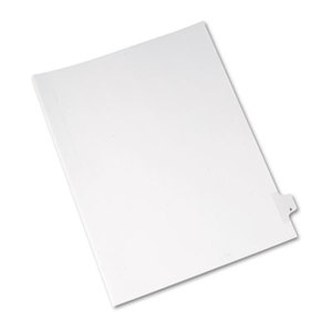 Avery 82186 Allstate-Style Legal Side Tab Divider, Title: X, Letter, White, 25/Pack by AVERY-DENNISON