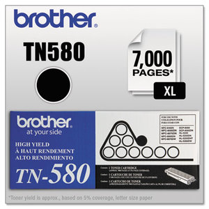 Brother Industries, Ltd TN580 TN580 High-Yield Toner, 7000 Page-Yield, Black by BROTHER INTL. CORP.
