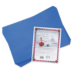 PACON CORPORATION 103625 Riverside Construction Paper, 76 lbs., 12 x 18, Dark Blue, 50 Sheets/Pack by PACON CORPORATION