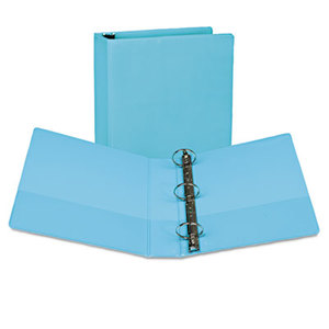 Fashion View Binder, Round Ring, 11 x 8-1/2, 2" Capacity, Turquoise, 2/Pack by SAMSILL CORPORATION