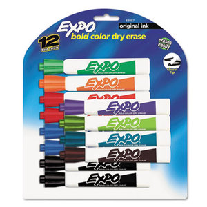 Sanford, L.P. 83087 Dry Erase Markers, Chisel Tip, 12/Set by SANFORD