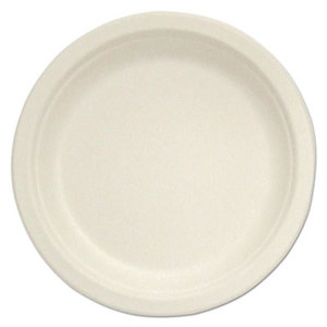 ASEAN P005 Compostable Tableware, 10" Plate, Beige, 500/Box by ASEAN