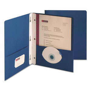 SMEAD MANUFACTURING COMPANY 88054 Heavyweight 2-Pocket Folder w/Tang Fastener, Letter, 1/2" Cap, Dark Blue, 25/Box by SMEAD MANUFACTURING CO.