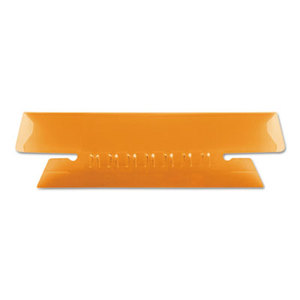 Hanging File Folder Tabs, 1/3 Tab, 3 1/2 Inch, Orange Tab/White Insert, 25/Pack by ESSELTE PENDAFLEX CORP.