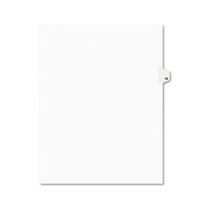 Avery 01058 Avery-Style Legal Side Tab Divider, Title: 58, Letter, White, 25/Pack by AVERY-DENNISON