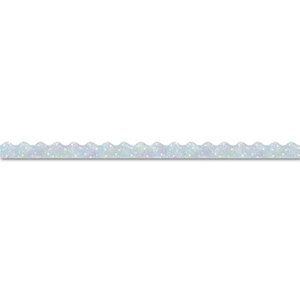 TREND ENTERPRISES, INC. T91408 Terrific Trimmers Sparkle Border, 2 1/4" x 39" Panels, Silver, 10/Set by TREND ENTERPRISES, INC.