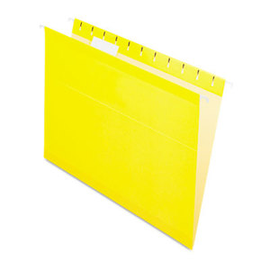 Cardinal Brands, Inc 415215YEL Reinforced Hanging Folders, 1/5 Tab, Letter, Yellow, 25/Box by ESSELTE PENDAFLEX CORP.