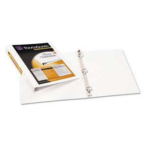 Avery 17141 Touchguard Antimicrobial View Binder w/Slant Rings, 1" Cap, White by AVERY-DENNISON