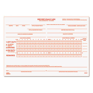 REDIFORM OFFICE PRODUCTS 6K681 Driver's Daily Log, 5 1/2 x 7 7/8, Duplicate with Carbons, 31 Sets/Book by REDIFORM OFFICE PRODUCTS