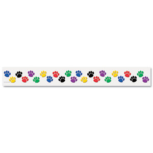 TEACHER CREATED RESOURCES TCR4641 Paw Prints Border Trim, 3" x 35" Panels, Paw Prints, 12/Pack by TEACHER CREATED RESOURCES