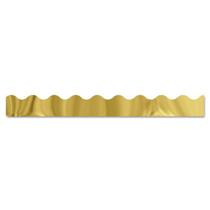 TREND ENTERPRISES, INC. T91252 Terrific Trimmers Metallic Borders, Gold, 10 Strips, 2 1/4" x 39" each by TREND ENTERPRISES, INC.