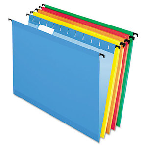 ESSELTE CORPORATION ESS-6152 1/5 ASST Poly Laminate Hanging Folders, Letter, 1/5 Tab, Assorted, 20/Box by ESSELTE PENDAFLEX CORP.